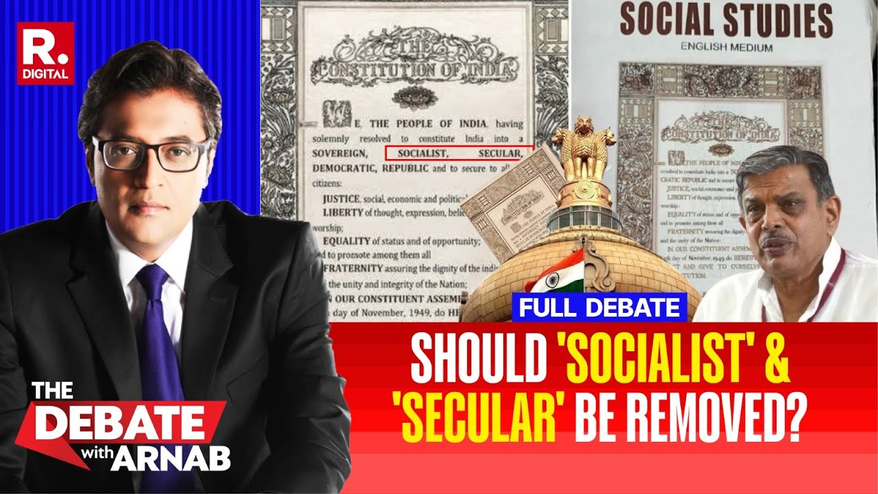 Debate With Arnab: Drop ‘Socialist’ & ‘Secular’ From Constitution? RSS Leader’s Huge Comment
