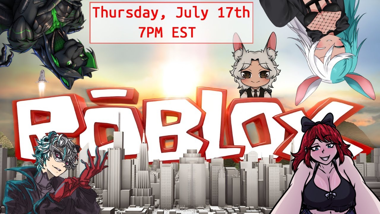 Hangout with a cute egirl vtuber & friends~! Roblox with friends~!