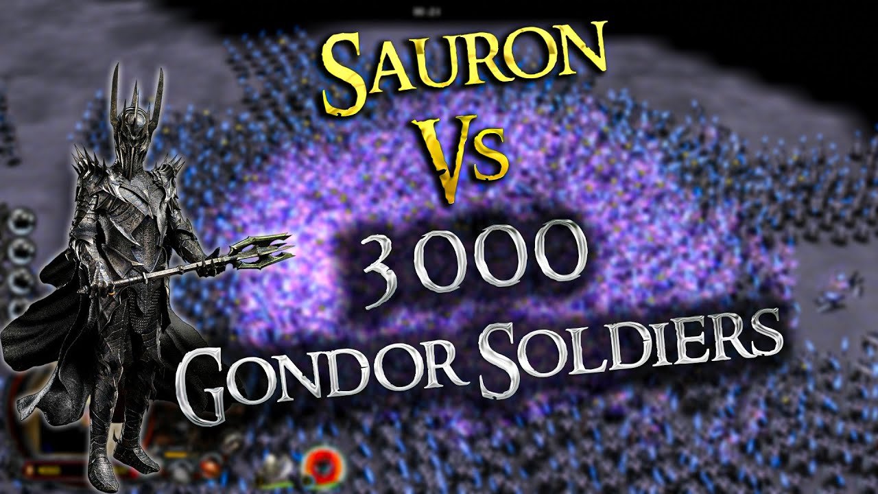 Sauron vs 3000 Gondor soldiers Dagor Dagorath | 4k UHD