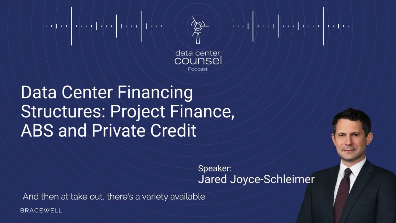 Data Center Financing Structures: Project Finance, ABS, and Private Credit &mdash; Jared Joyce-Schleimer