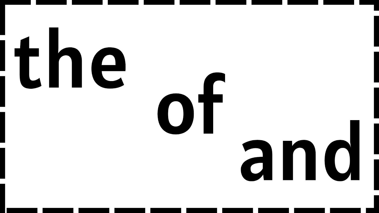 Words to Know: the, of, and