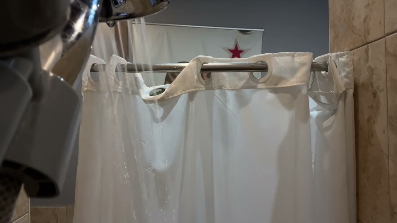Sleep behind the bathroom curtain while listening to shower sounds - White Noise for sleeping
