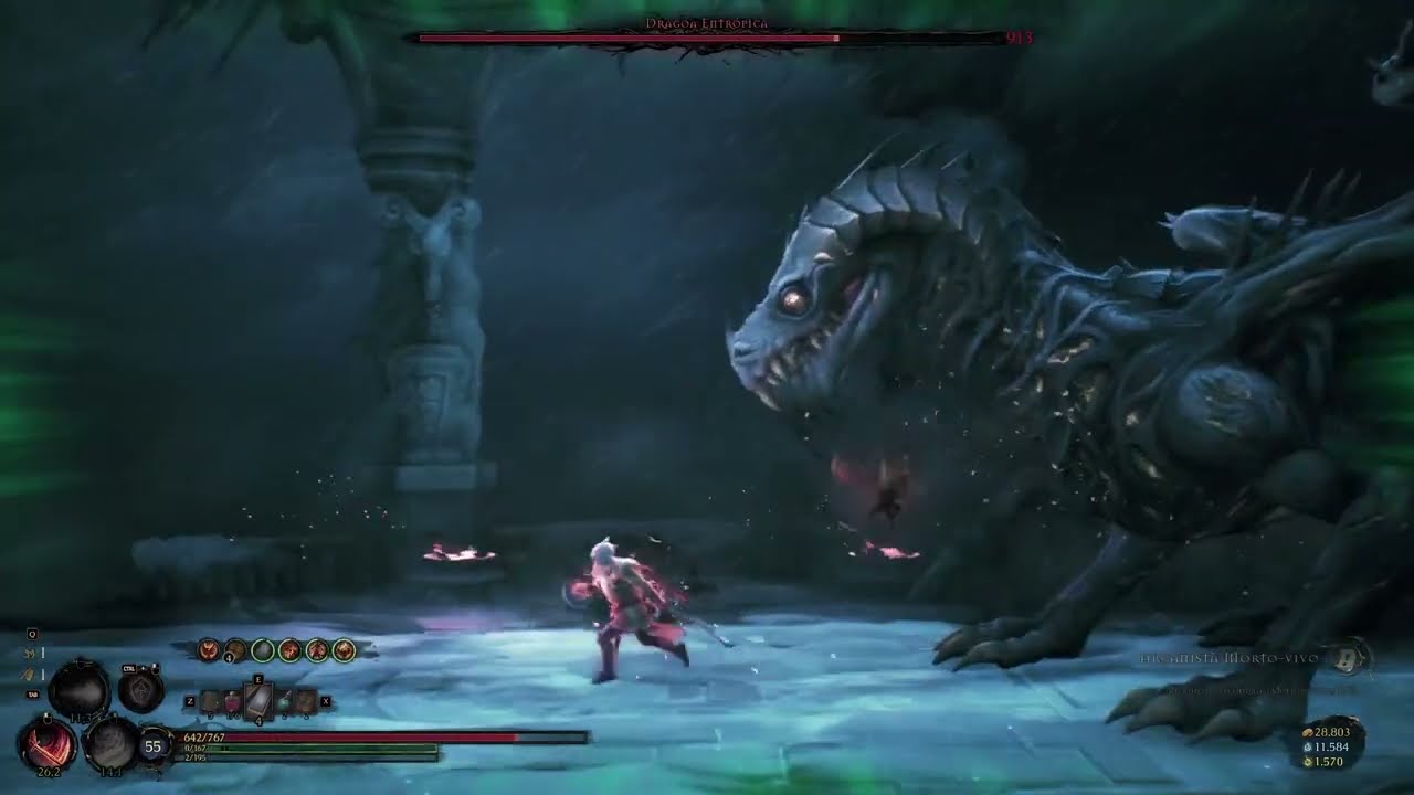 Mandragora: Whispers of the Witch Tree - Fire Mage Vs Dragon (unlocking double jump)