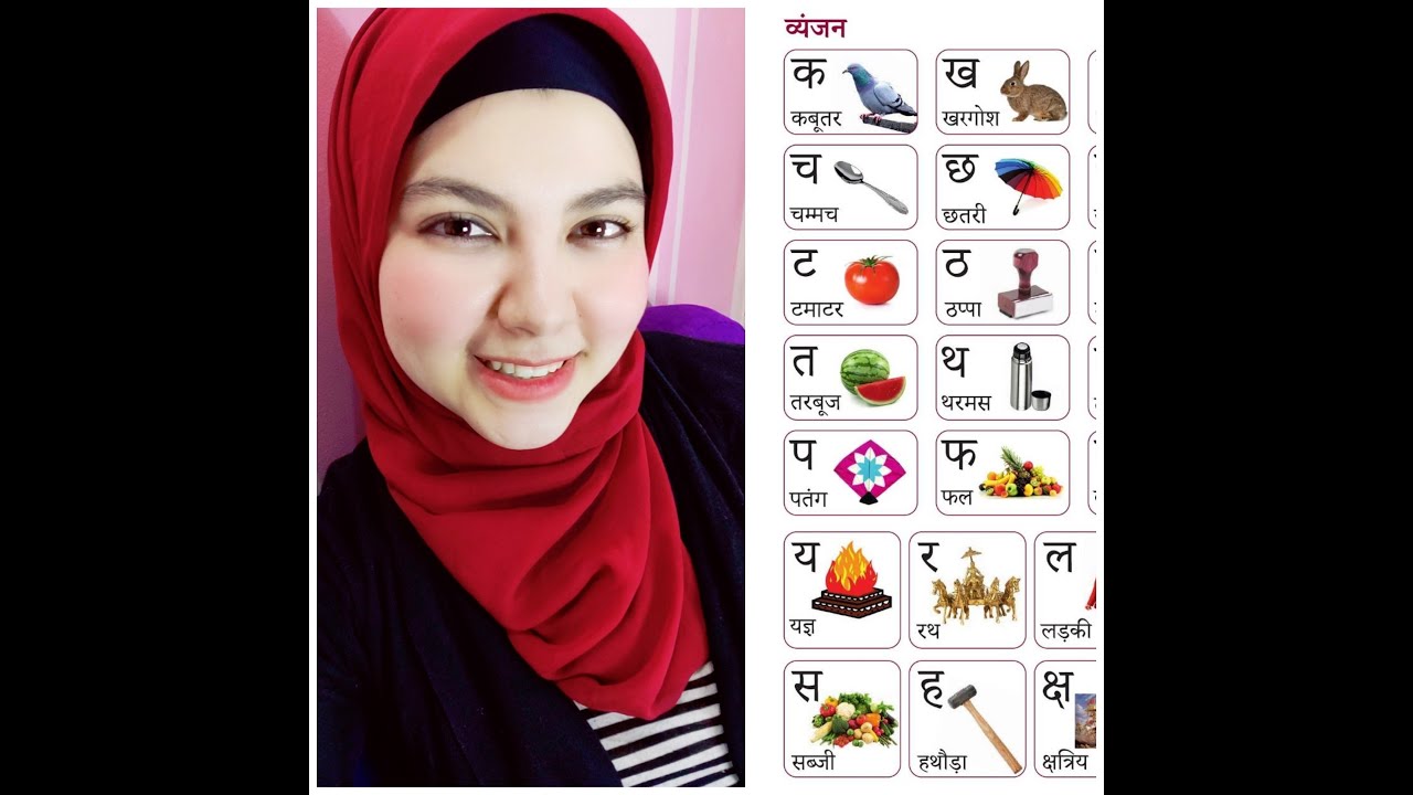 How to learn Hindi lesson 2| الابجدية الهندية الحروف الساكنة |हिंदी व्यंजन