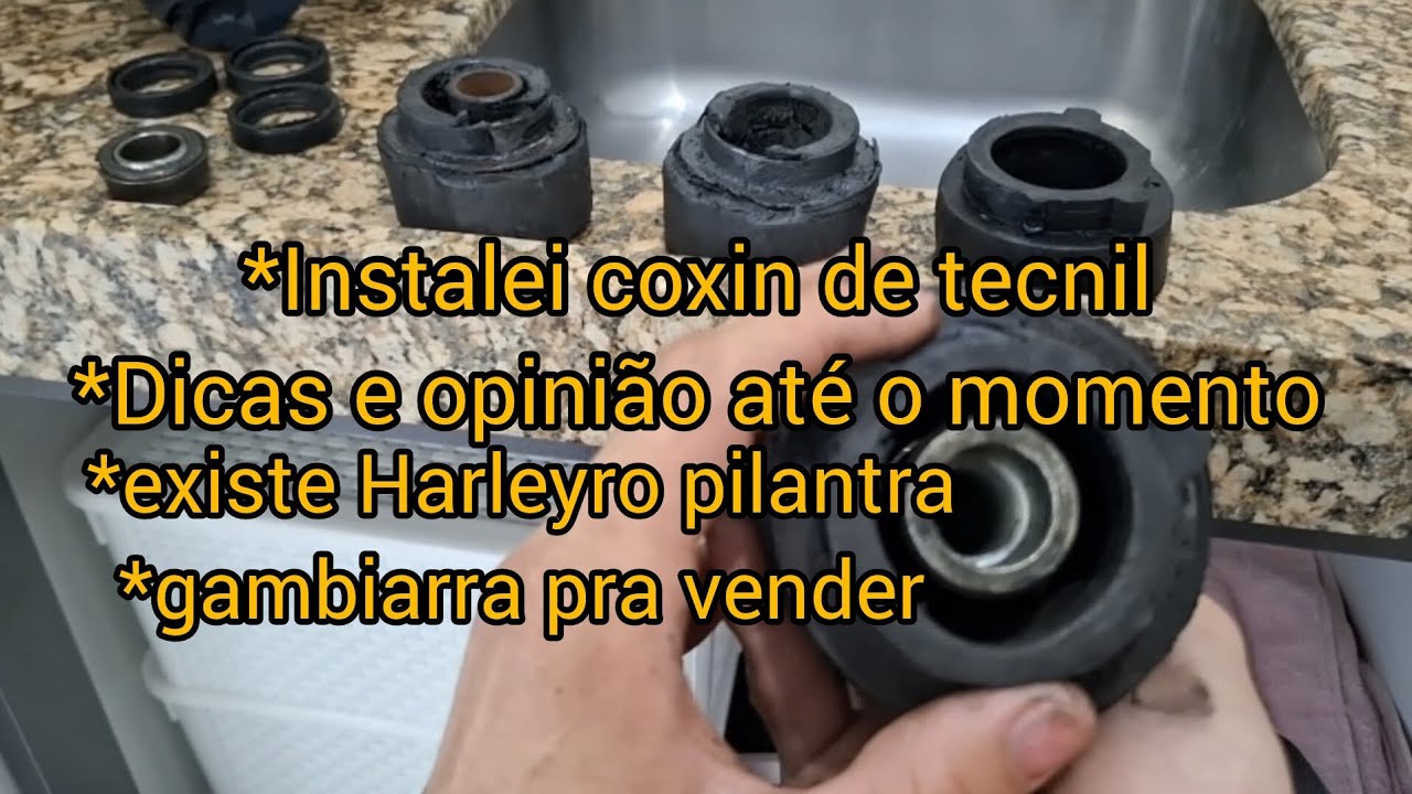 Olha a Gambiarra do ex dono da #sportster e um pouco sobre os COXIN DE POLIPROPILENO!