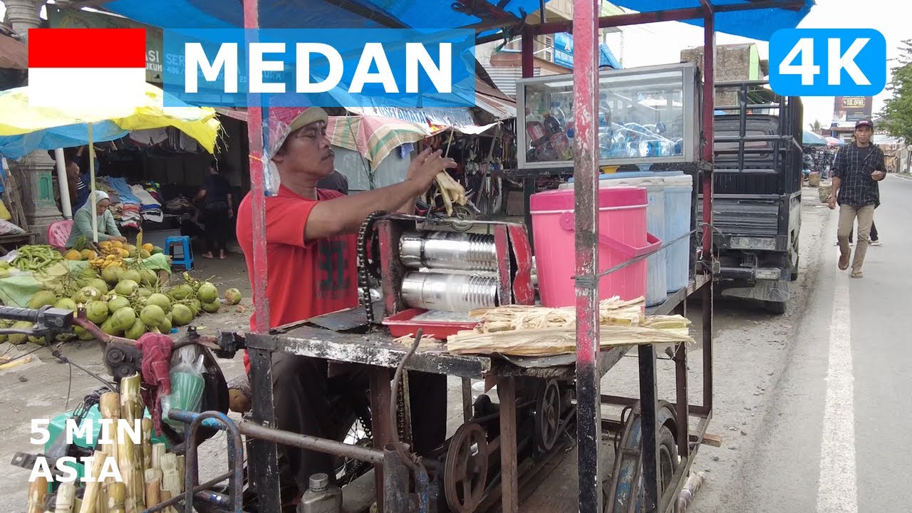 🇮🇩 Indonesia - Medan: 5 Minutes Walking Tour - 4K