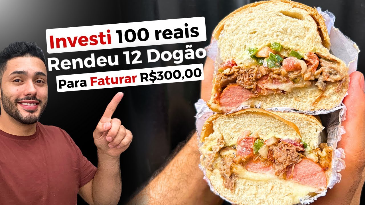 Fature 300 reais em um dia com Cachorro Quente de COSTELA que e Sucesso nas redes sociais