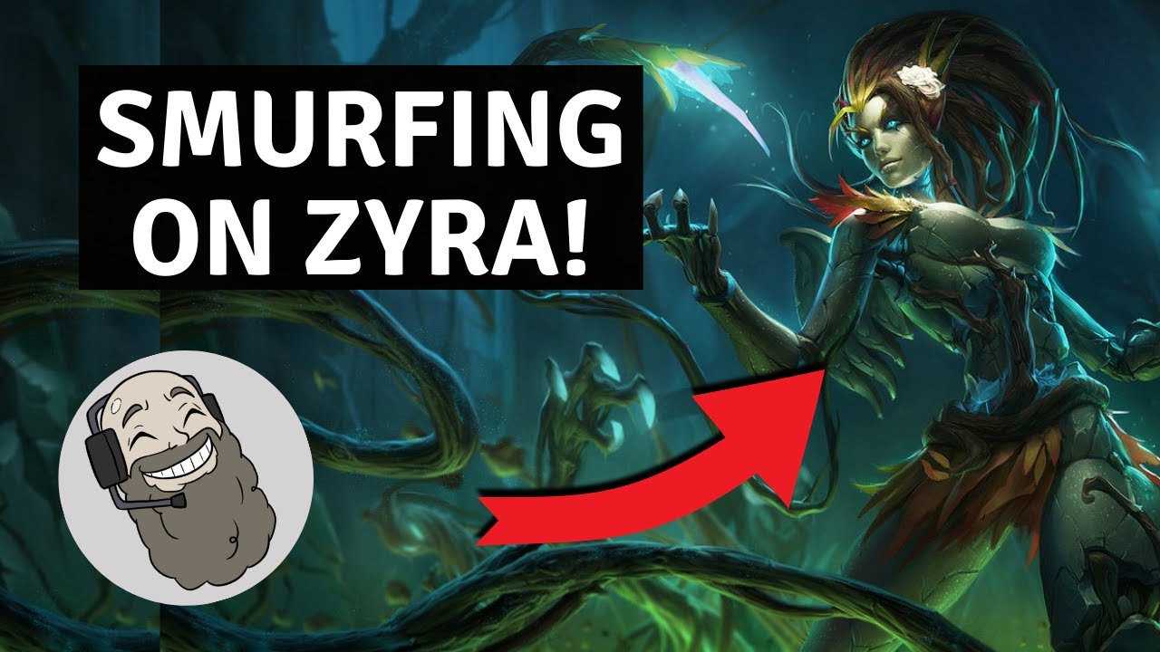 Smurfing On Zyra! Hanjaro Plays Zyra Support!