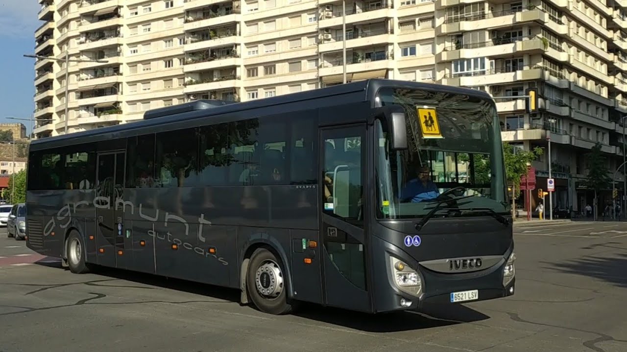 Circulaci&oacute;n Iveco Evadys Autocars Agramunt - Lleida (Junio 2023)