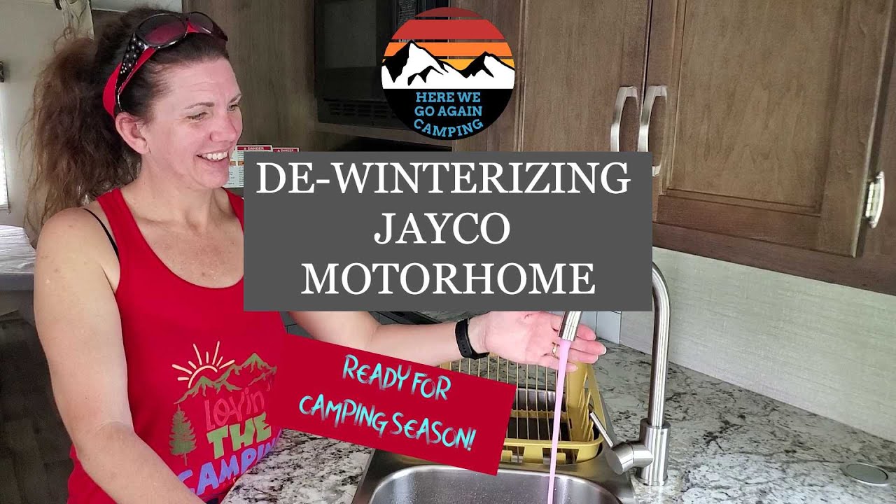 De-Winterizing our Jayco Redhawk motorhome.  SUPER EASY TO DO