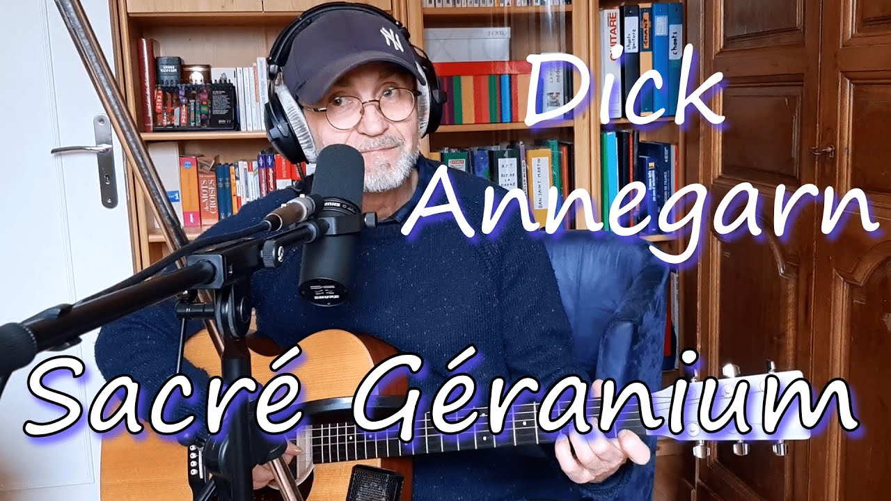 Dick Annegarn (cover) - Sacré Géranium - Guitare acoustique/ chant / paroles et sous-titres