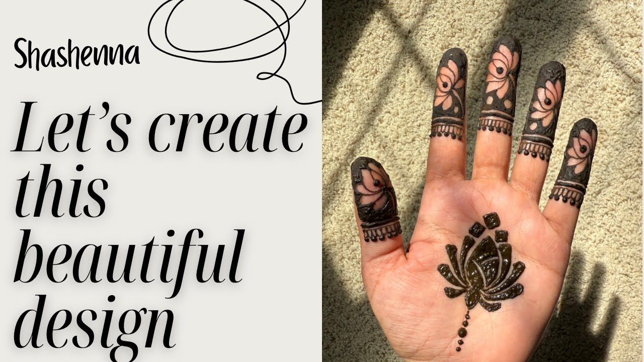 Stunning Lotus Mehndi Design for Front Hand | Step-by-Step Henna Tutorial for Beginners (2025)#henna