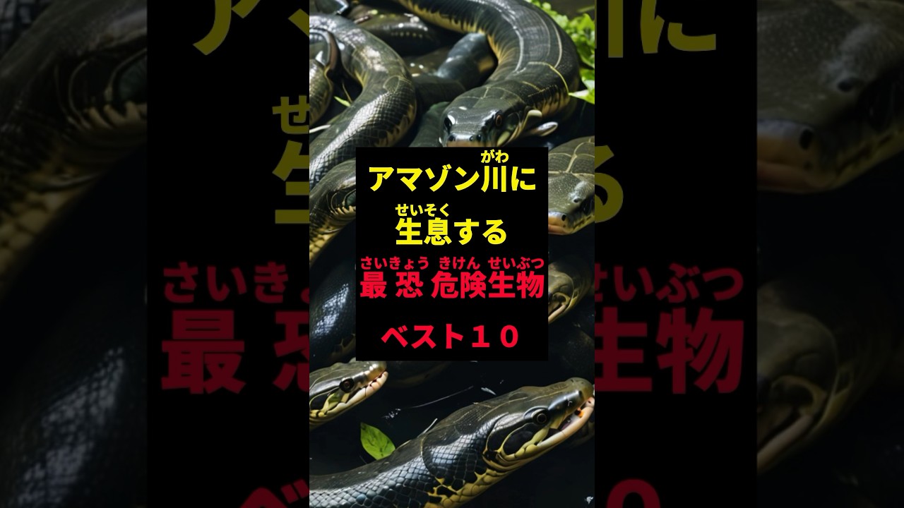 アマゾン川に生息する「最恐危険生物」ベスト10#shorts