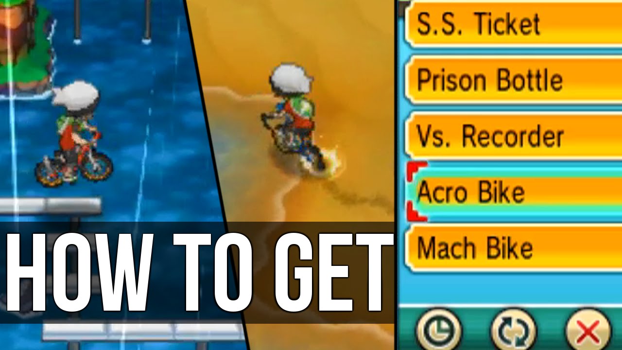 Как получить и Acro, и Mach Bike! — Pokémon Omega Ruby и Alpha Sapphire