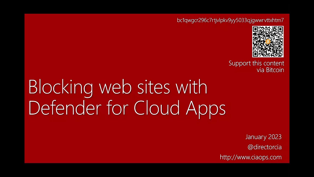 Блокировка веб-сайтов с помощью Defender for Cloud Apps