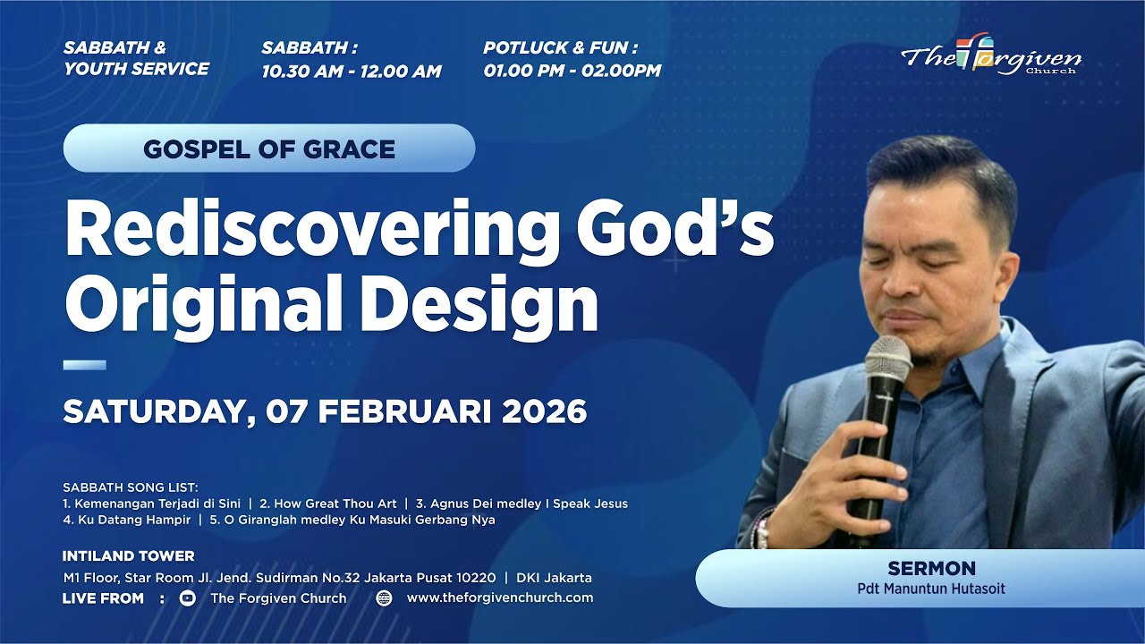 Ibadah Sabat TFC - 7 Februari 2026 | Pdt. Manuntun Hutasoit | The Forgiven Church
