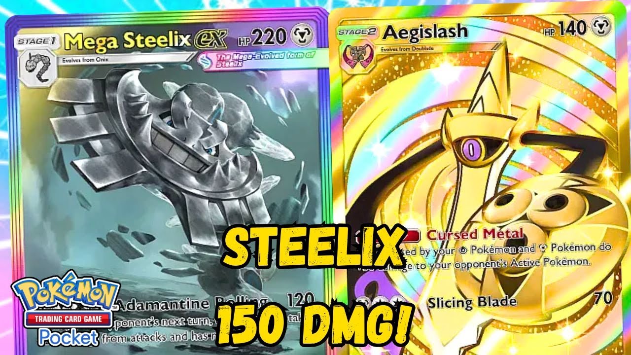 MEGA STEELIX EX con AEGISLASH! POKEMON POCKET
