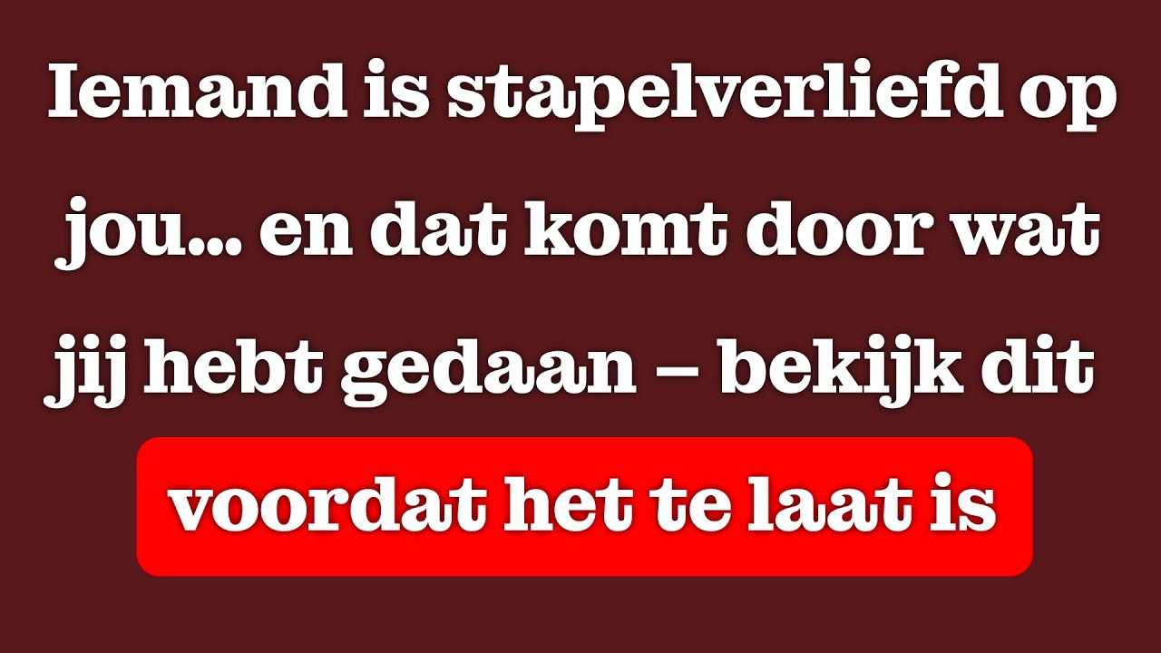 Iemand is waanzinnig verliefd op je – en dat komt door wat jij deed