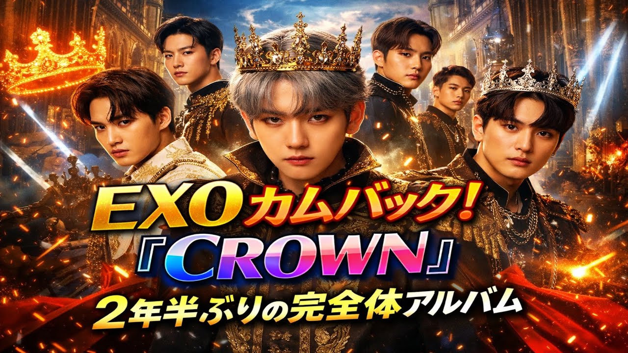 EXO Drops “Crown” MV 👑🔥 | First Album in 2.5 Years Takes the World by Storm #exo #japan #korean #カイ 