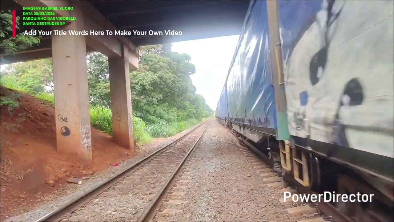 GE AC44i Rumo #9840 Passando Com Vagões De Celulose Carregado 