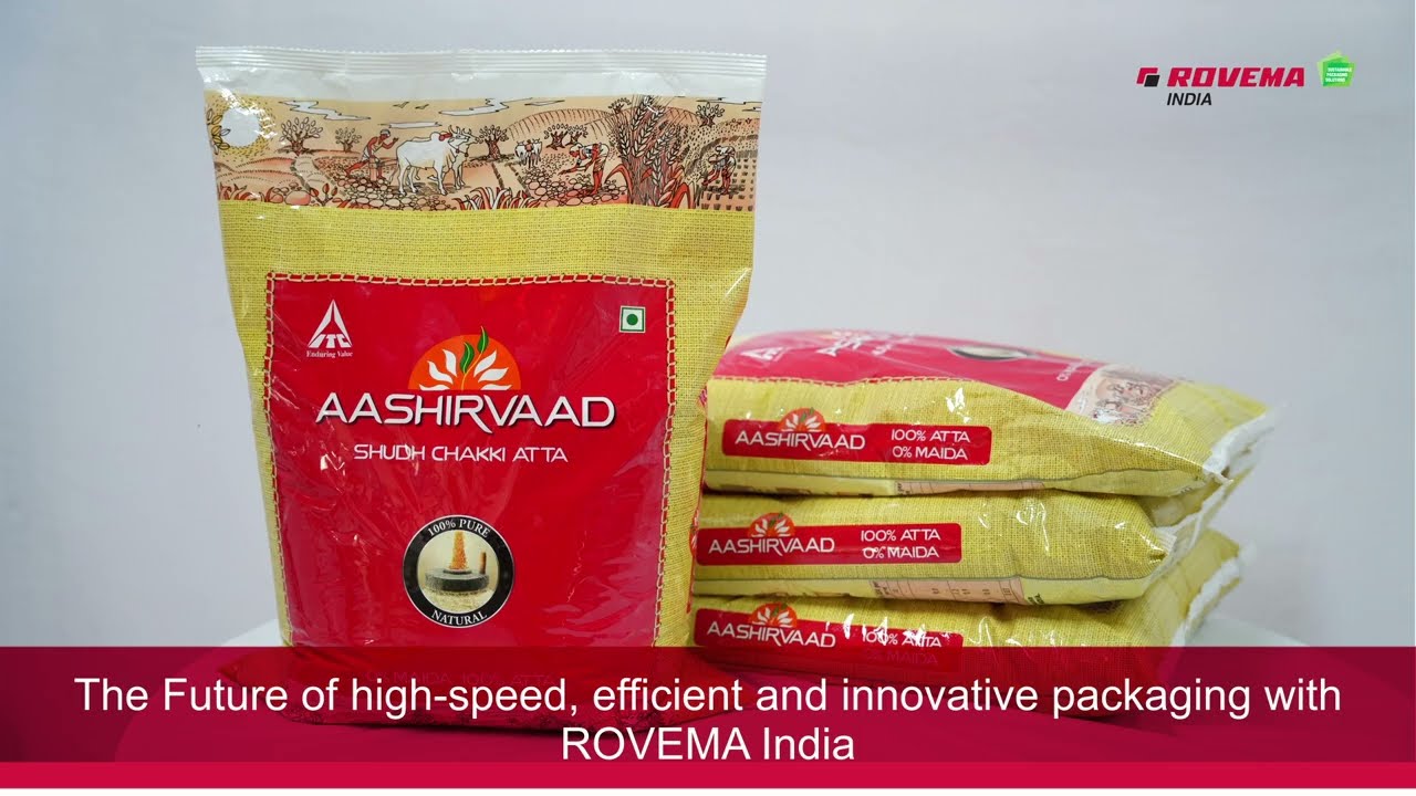 Flour Packaging Machine | 5 KG Pouches - Rovema India