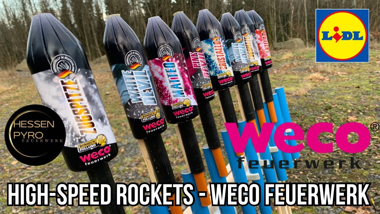 High-Speed Rockets - Weco Feuerwerk [ Neue Charge 2023 - LIDL ]