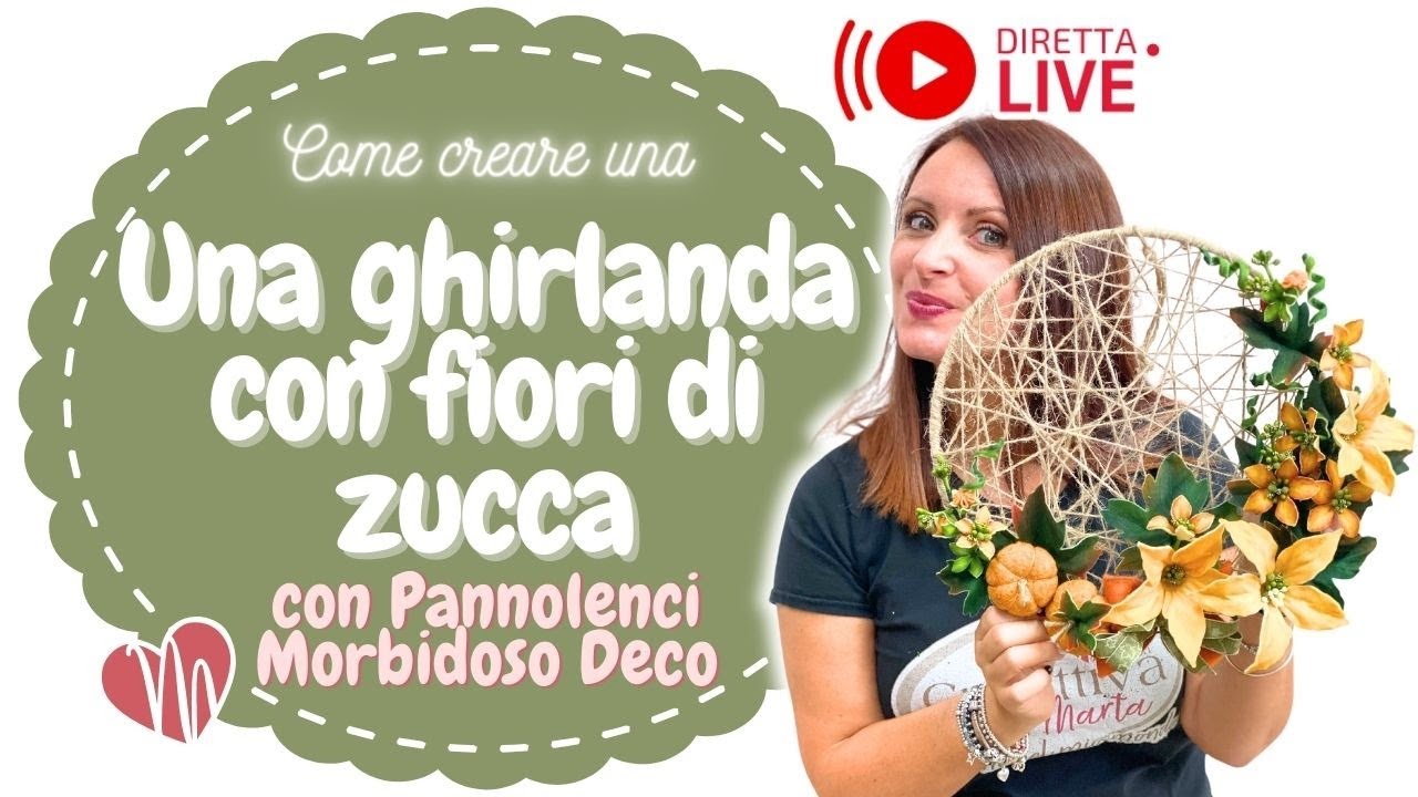 FIORI DI ZUCCA in pannolenci Morbidoso Deco - 201#ExtraLIVE