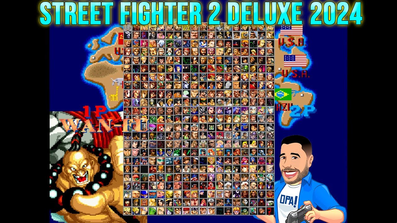 Street Fighter 2 Deluxe 2024 - Jogando com Wan-Fu - Roda em PC fraco.