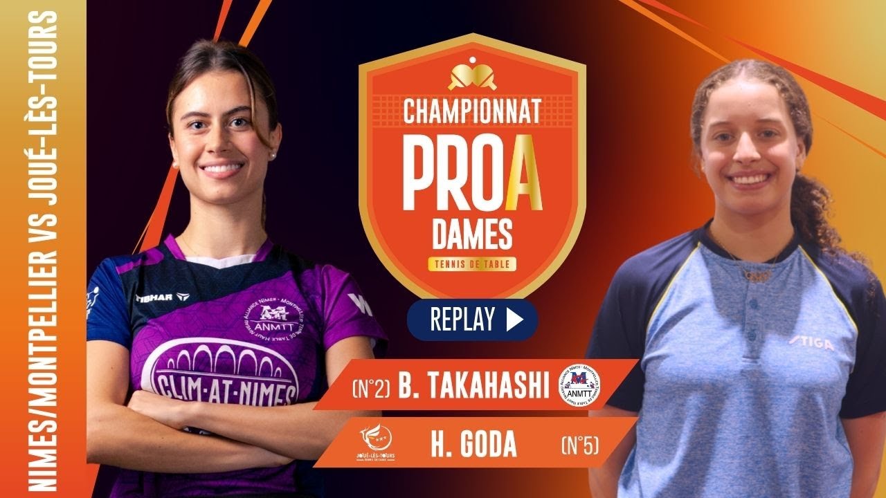Bruna Takahashi vs Hana Goda | Nîmes/Montpellier - Joué-Lès-Tours TT | PRO A