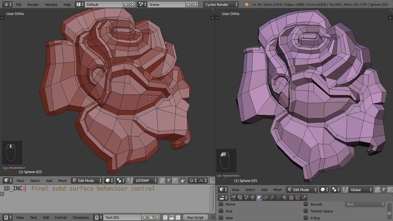 Rosa decor modeling text tutorial (stripes modeling workflow)