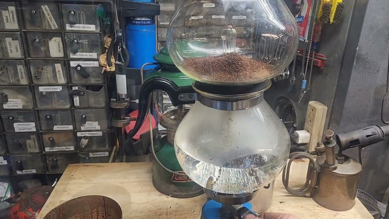 Coffee ☕️ Challenge/vintage vacuum Pyrex pot