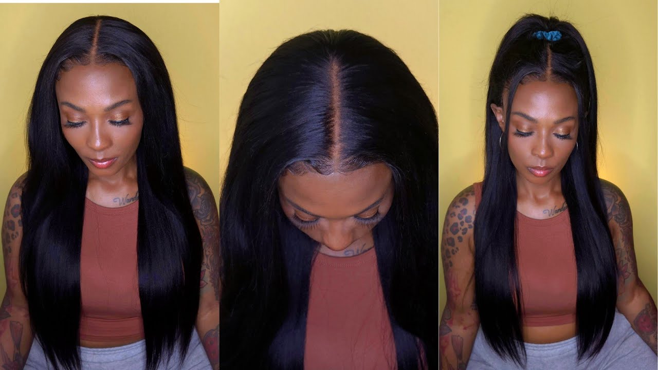 No Slip Wigs Are Perfect For Beginners! UNice Hair No Slip 7x5 Lace Wig Yaki Straight 24 