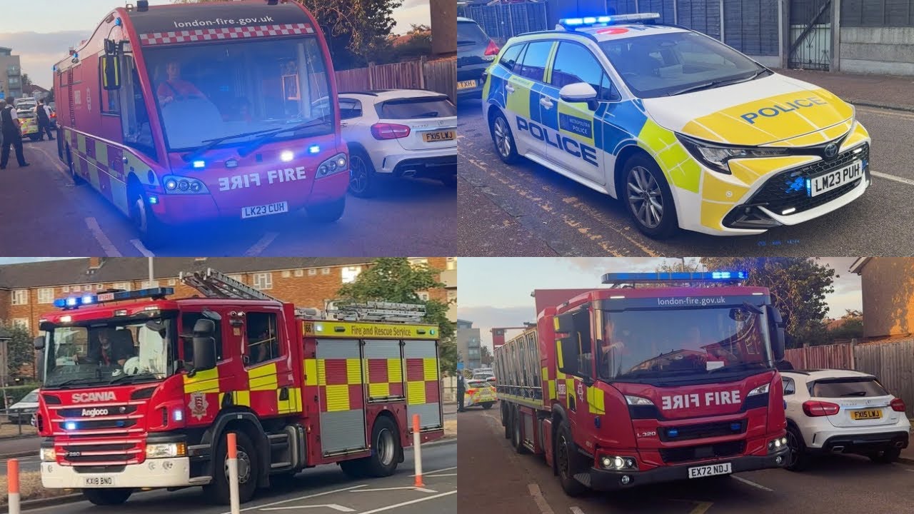 *20 PUMP GRASS FIRE* HUGE LFB RESPONSE IN DAGENHAM