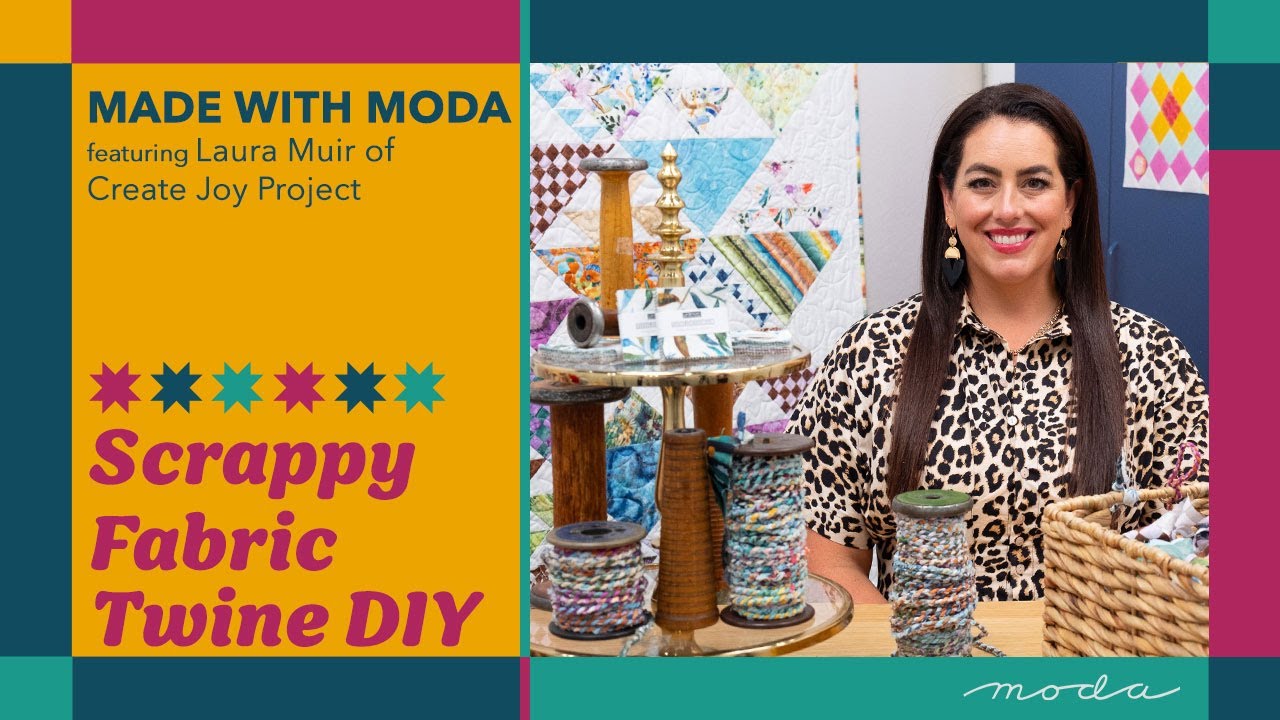 How to Make Fabric Twine | Scrap-Busting DIY with Laura Muir of Create Joy Project