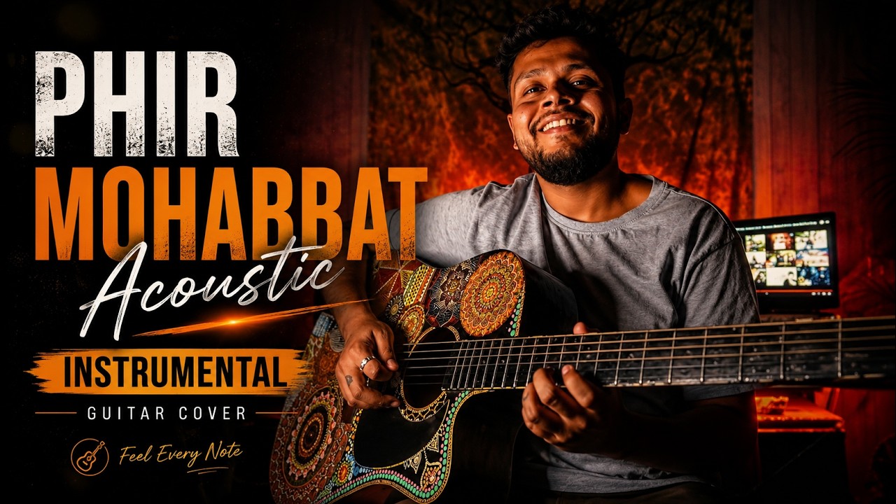Phir Mohabbat - Instrumental Guitar Cover | Acoustic TABS |  Murder 2 | Arijit Singh | Dil Sambhal