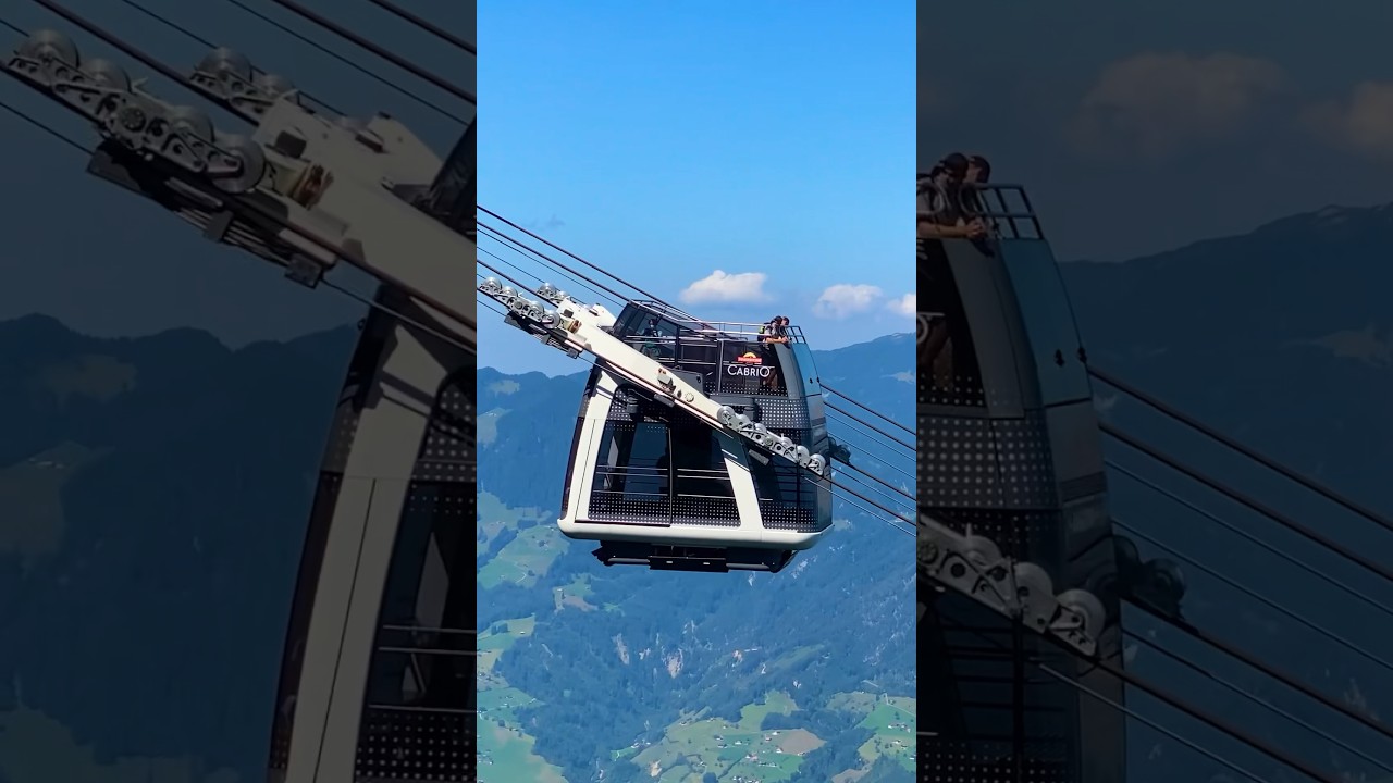 The coolest cable car in Switzerland 🇨🇭 CabriO Stanserhorn