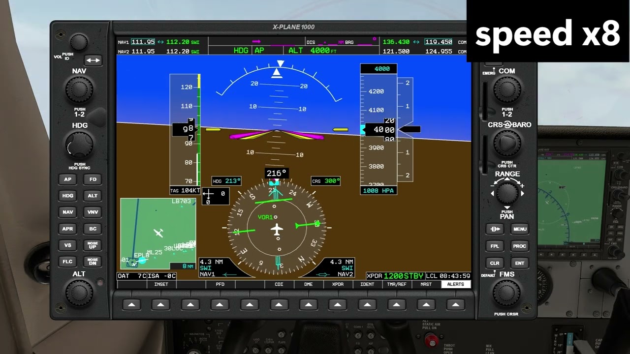 Radial interception - Method Flying over VOR