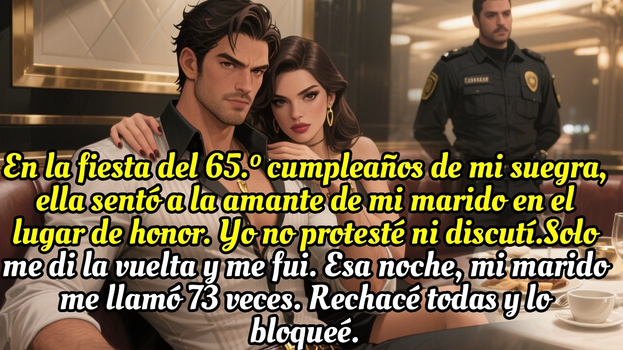 En el cumple 65🎂 de mi suegra, sentó a la amante de mi esposo en el lugar de honor. Me fui😏...