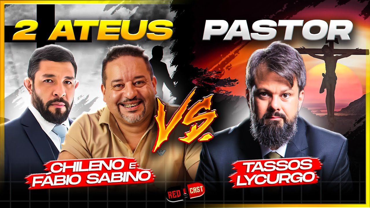 DEBATE: DEUS EXISTE? CHILENO e F&Aacute;BIO SABINO vs TASSOS LYCURGO (2 ATEUS vs 1 PASTOR)