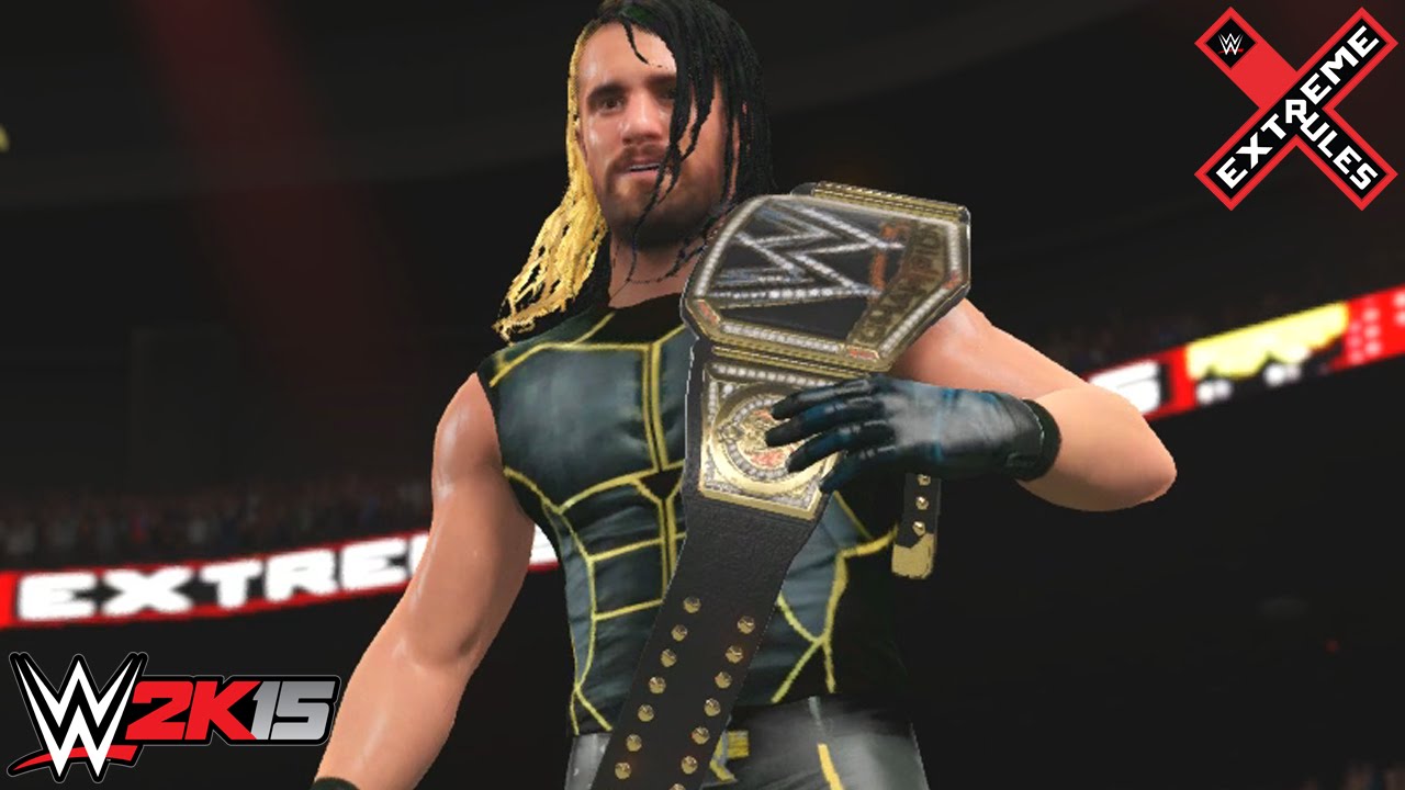 WWE 2K15 - EXTREME RULES 2015 Seth Rollins Vs Randy Orton WWE WORLD HEAVYWEIGHT CHAMPIONSHIP