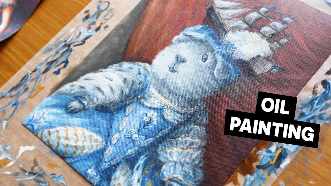 Painting Marie Antoinette as a guinea pig