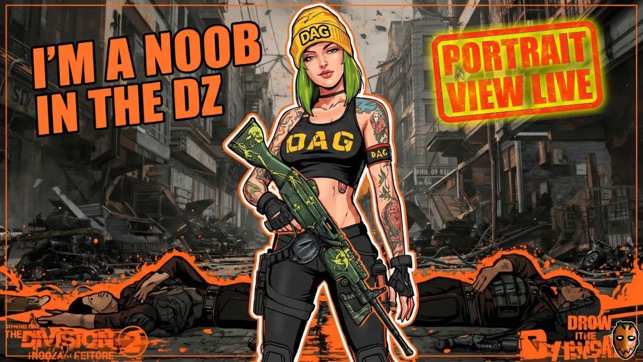 Spin The Block Dark Zone🪓🥷 ~ DAG 🔴LIVE Division 2​ Portrait