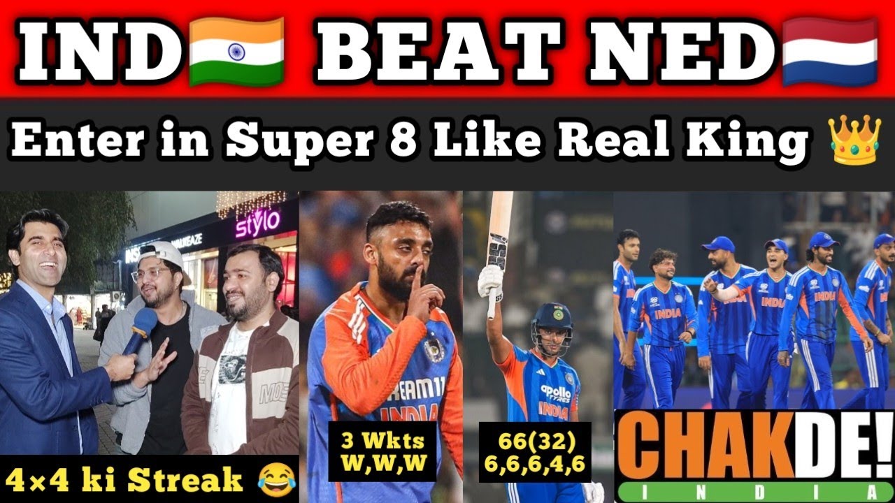 IND🇮🇳 Beat NED🇳🇱 & Continue his Unbeatable Streak 4×4 in T20Wc 2026 | Pak Shocking Reactions 
