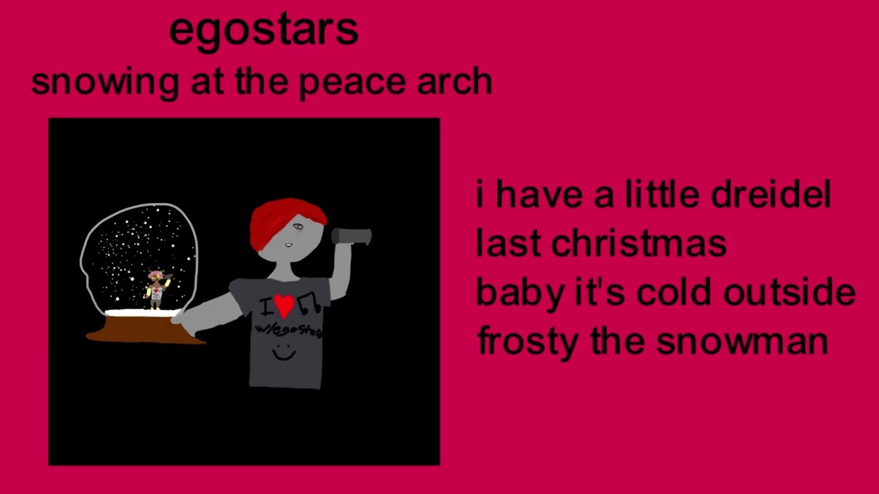 egostars - snowing at the peace arch
