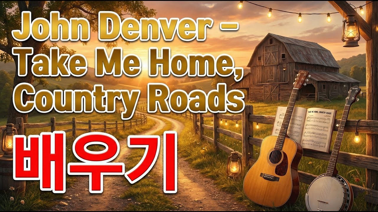 [팝송 배우기] 존 덴버 'Take Me Home, Country Roads' 가사 해석부터 숨겨진 탄생 비화까지!  테이크 미 홈 컨트리로드 배우기 #존덴버 #JohnDenver
