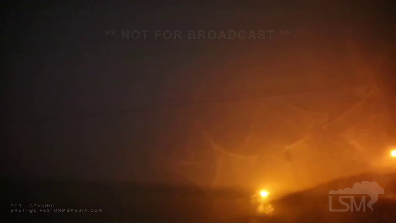 04/19/2020 Purvis, MS - Large Destructive Tornado, Power Flashes & Roar