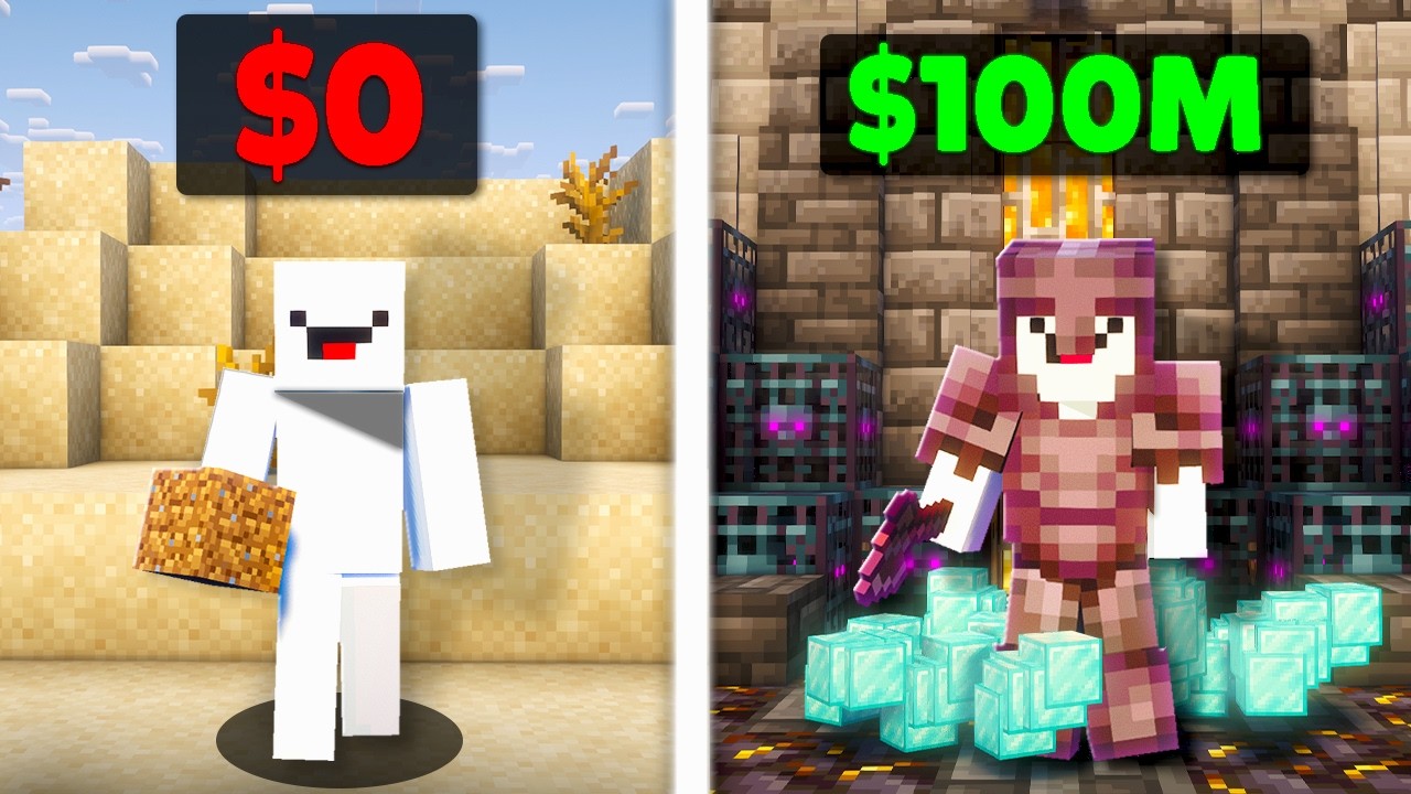 $0 to $100 Million in my First Week on Minecraft Largest Server