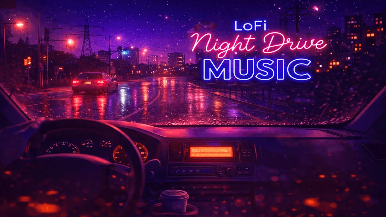LoFi Night Drive Music - relaxing songs, vibes & beats for a late night drive