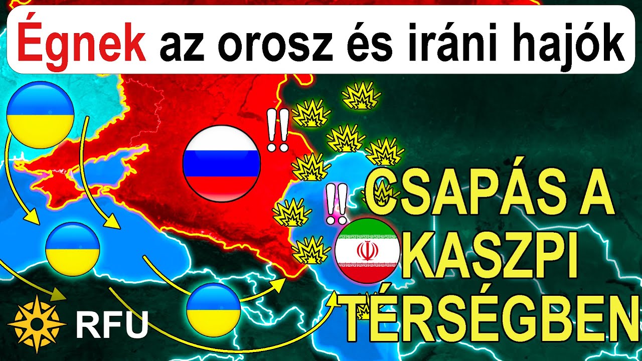 Jan.23: Az ork olajkutak és iráni fegyverszállító hajók TÜZÉNEK FÉNYEI BEVILÁGÍTJÁK A KASZPI-TENGERT