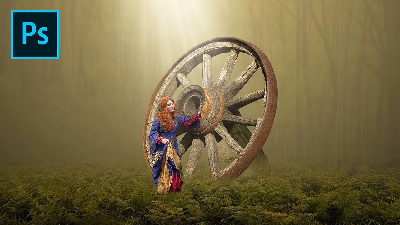 Big Wheel - Photoshop Manipulation Tutorial | Add Ray Of Light